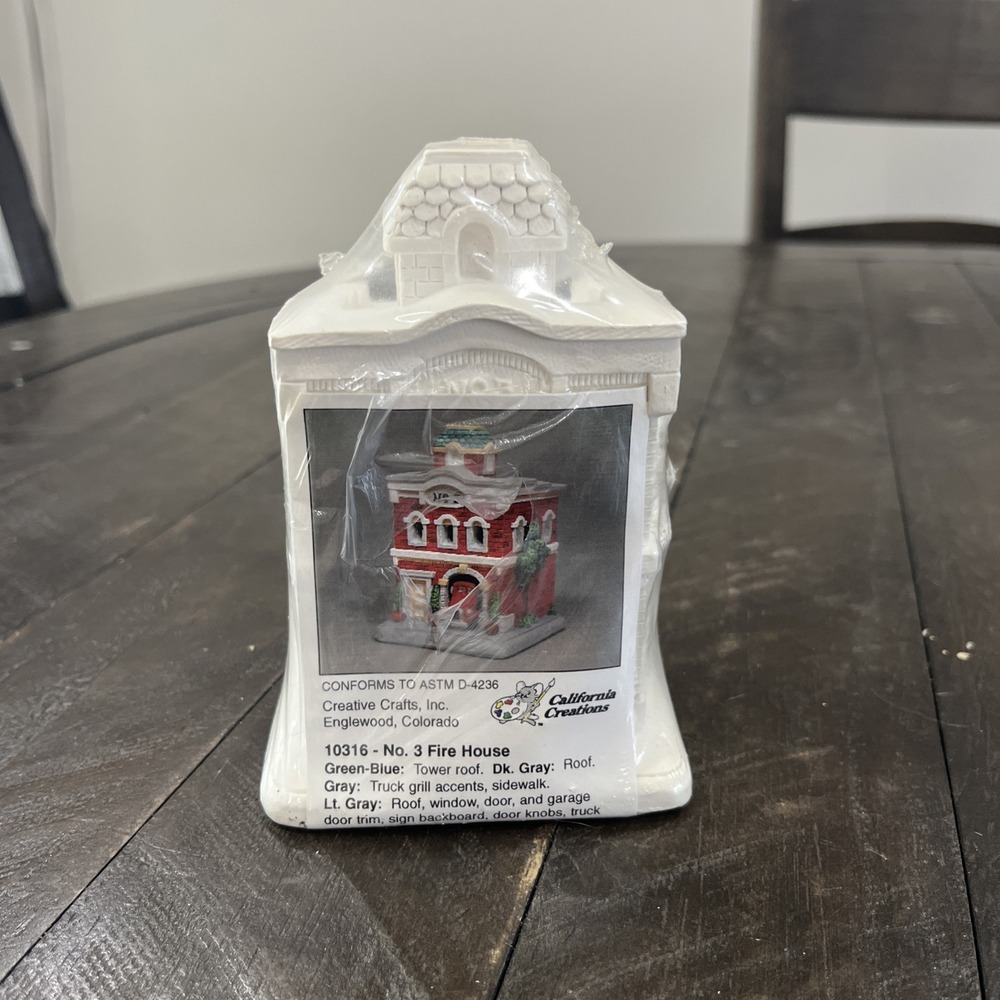 California‎ Creations No. 3 Fire House Station 10316 Sealed Ready To Paint